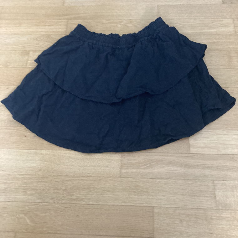 Black ruffled skirt