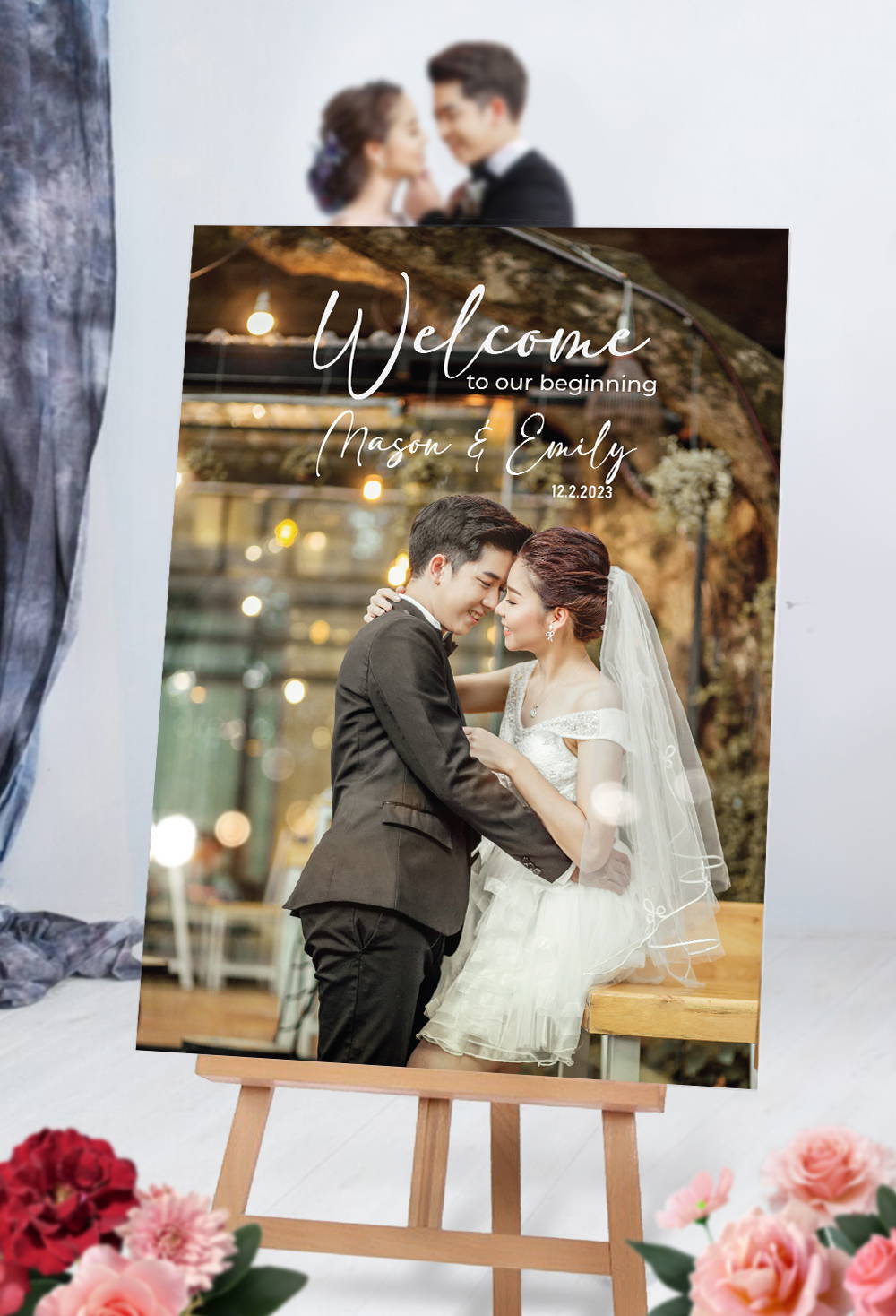 Welcome Wedding signs, welcome sign at wedding, acrylic wedding welcome sign