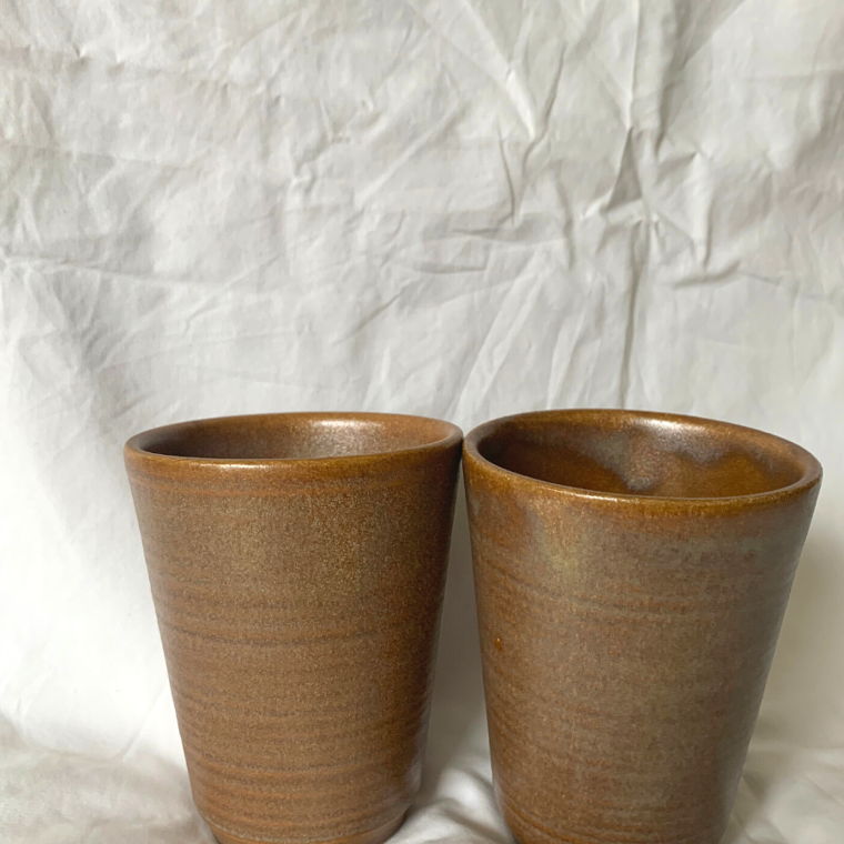 2 Stoneware Mugs