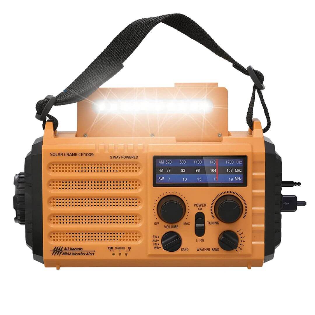 NOAA weather radio, solar radio, dynamo radio