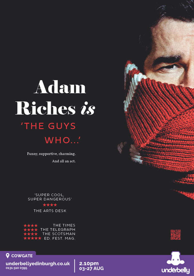 The poster for Adam Riches is The Guys Who...