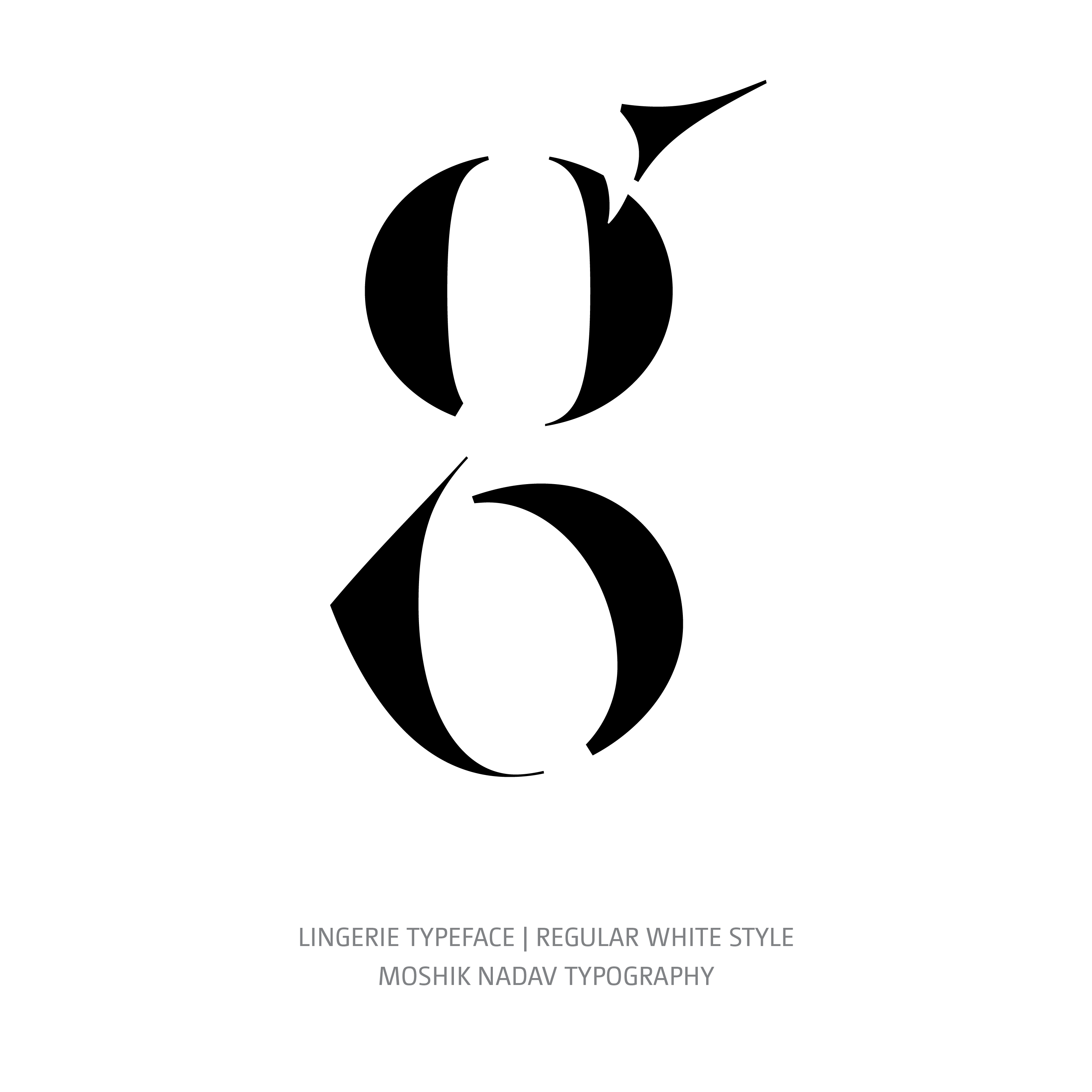 Lingerie Typeface Regular White g