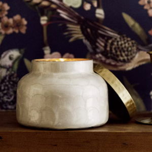 Capri Blue Volcano Capiz Jar Candle​