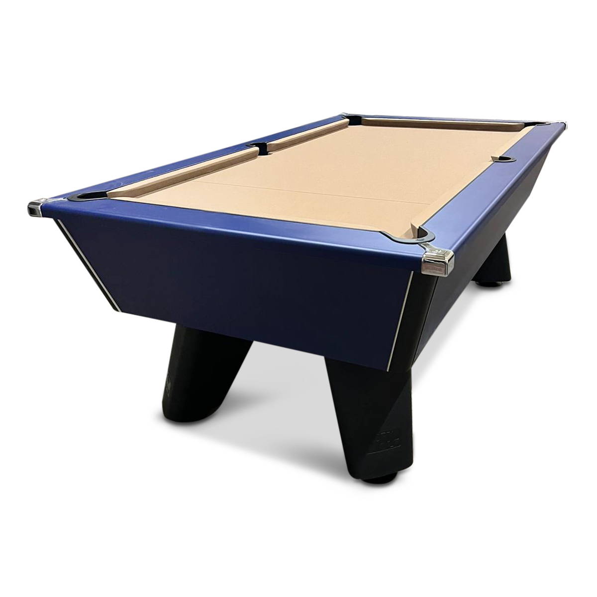 Cry Wolf Slate Bed Pool Table Midnight Blue 1