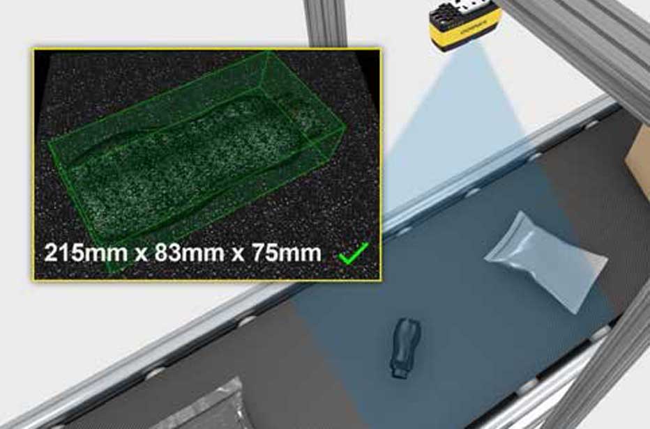 Cognex 3D-A1000 ซึ่งใช้กล้องทั้งแบบ 3D และ 2D