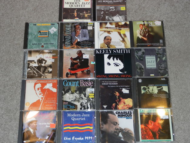 18 CDs lot Jazz Monk MJQ Mingus Morgan - Ahmad Jamal Va...