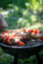 Home restaurant Lambrugo: Barbecue in giardino