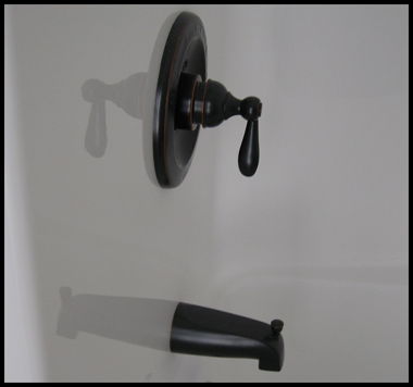 SHOWER SPOUT-BRONZE SHOWER SPOUT-BRONZE
