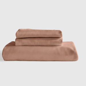 Bamboo Fitted Sheet Set - Clay