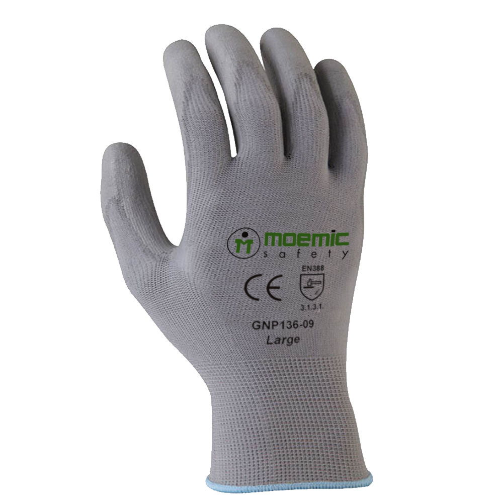 Moemic Liteflex PU Coated Nylon Glove 6pk