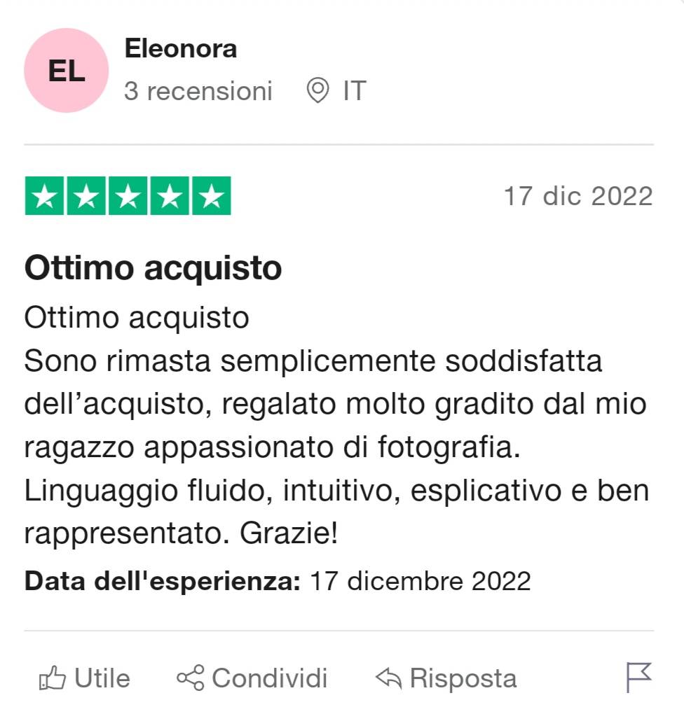 Corso di fotografia online Midnuances - 5 stelle su TrustPilot