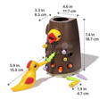 Montessori Woodpecker dimensions.