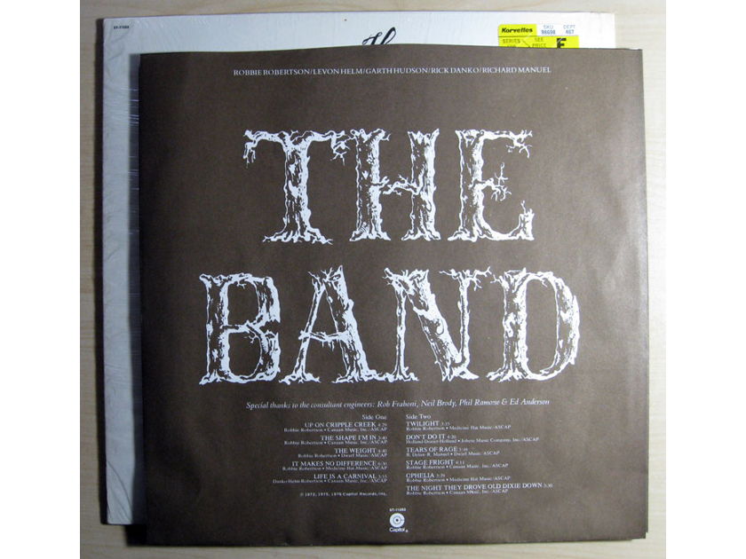 The Band - The Best Of The Band  - First Press Compilation  1976 Capitol Records ST-11553