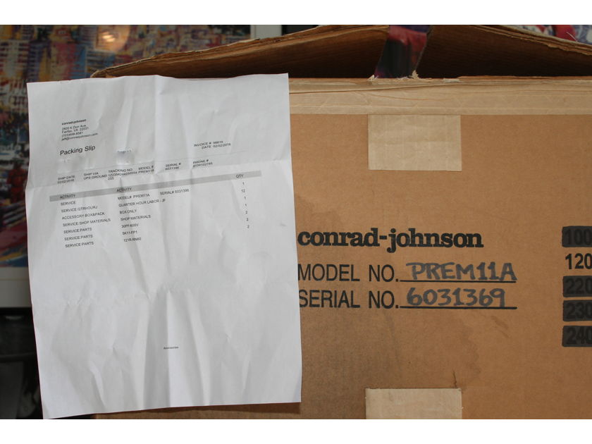Conrad Johnson  Premier Eleven A  TUBE POWER Amp PRICE BREAK