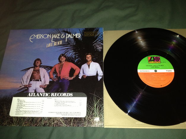 ELP - Love Beach Promo Vinyl  LP  NM Atlantic Records