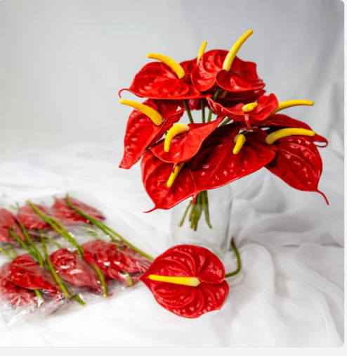 Anthurium Small Red - Realistic Artificial Flowers - Image 2