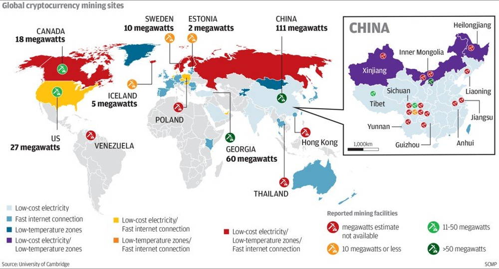 global cryptocurrency mining sites