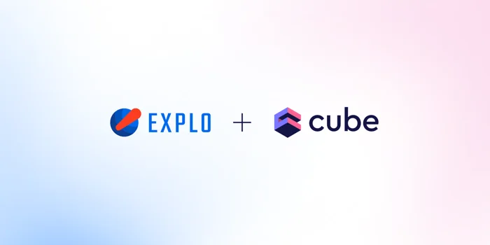 Cover of the 'Cube and Explo: Easy Customer Facing Analytics with the Universal Semantic Layer' blog post