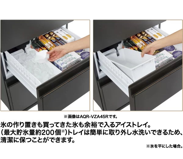 取り外しできるアイストレイ
