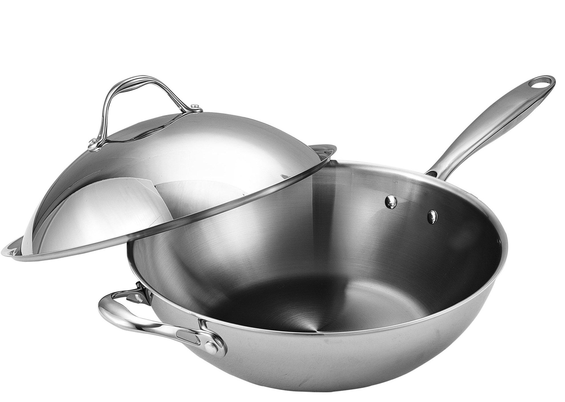 Cooks Standard Stainless Steel Wok / Stir Fry Pan vs Kitchen Craft