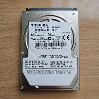 Toshiba HDD 120GB 