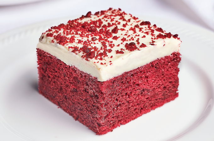 Gâteau red velvet à un étage