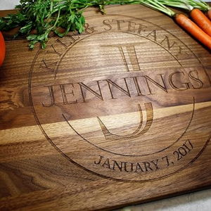Personalized Wood Cutting Board Laser Engraved