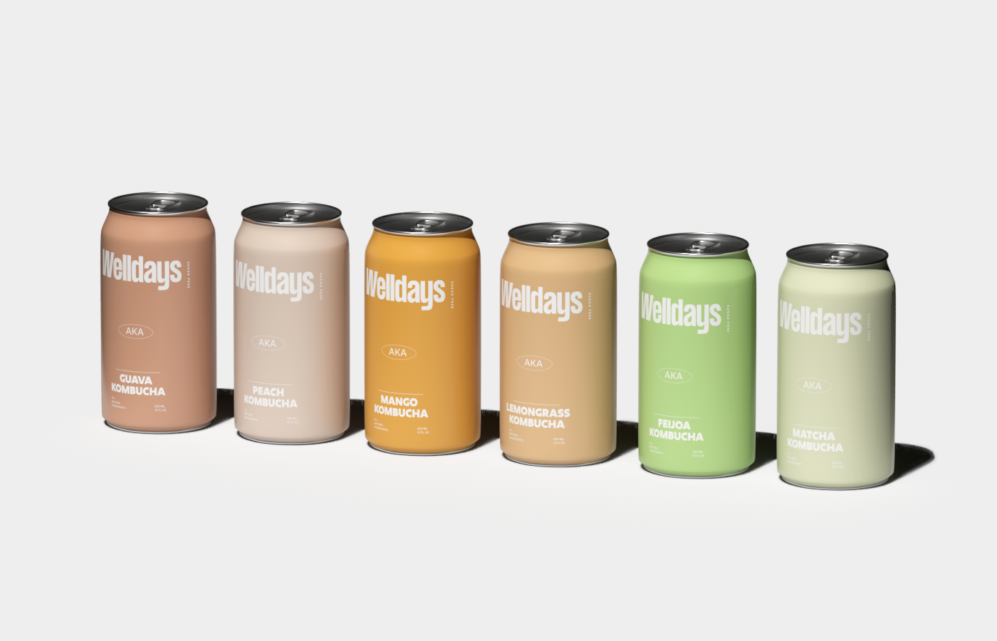 Welldays Kombucha Packaging Is Pure And Simple Just Like The Ingredients