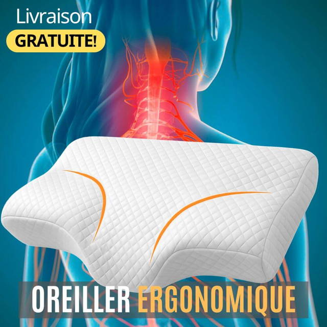 Oreiller Orthopédique, oreiller arthrose cervicale, Oreiller Ergonomique