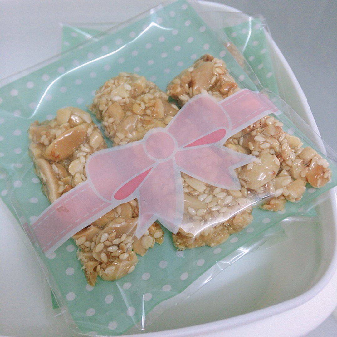 2nd trial of peanut sesame candy.
