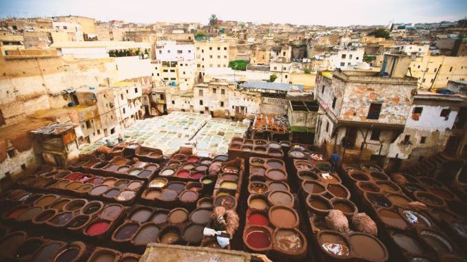 Outdoor leather tanneries