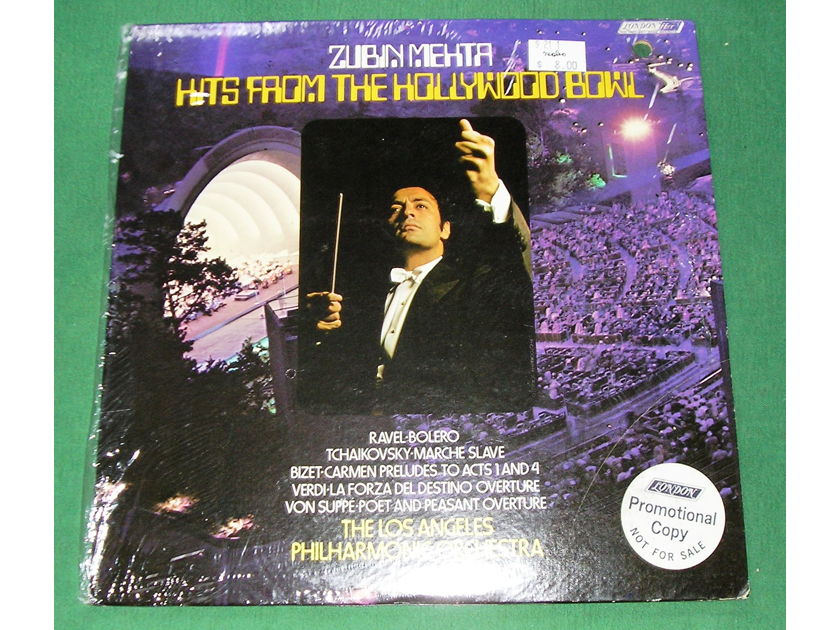 ZUBIN MEHTA - HITS FROM THE HOLLYWOOD BOWL  - * 1973 LONDON PROMOTIONAL COPY - 1st PRESS * FACTORY SHRINK - NM 9/10 (Punch-out)