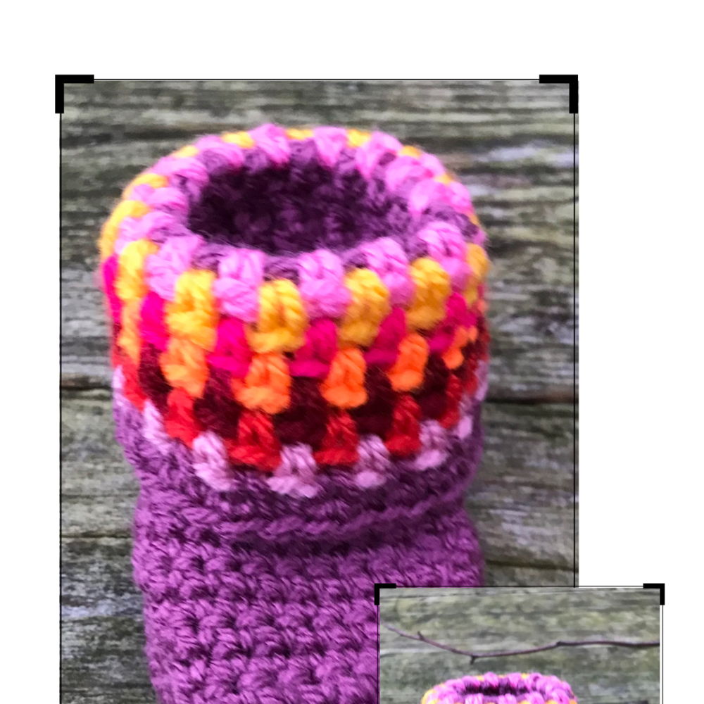 Crochet Pattern Color Explosion Slippers