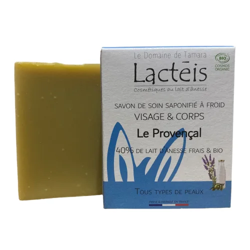 Savon Le Provençal Bio à 40% de lait d’ânesse frais