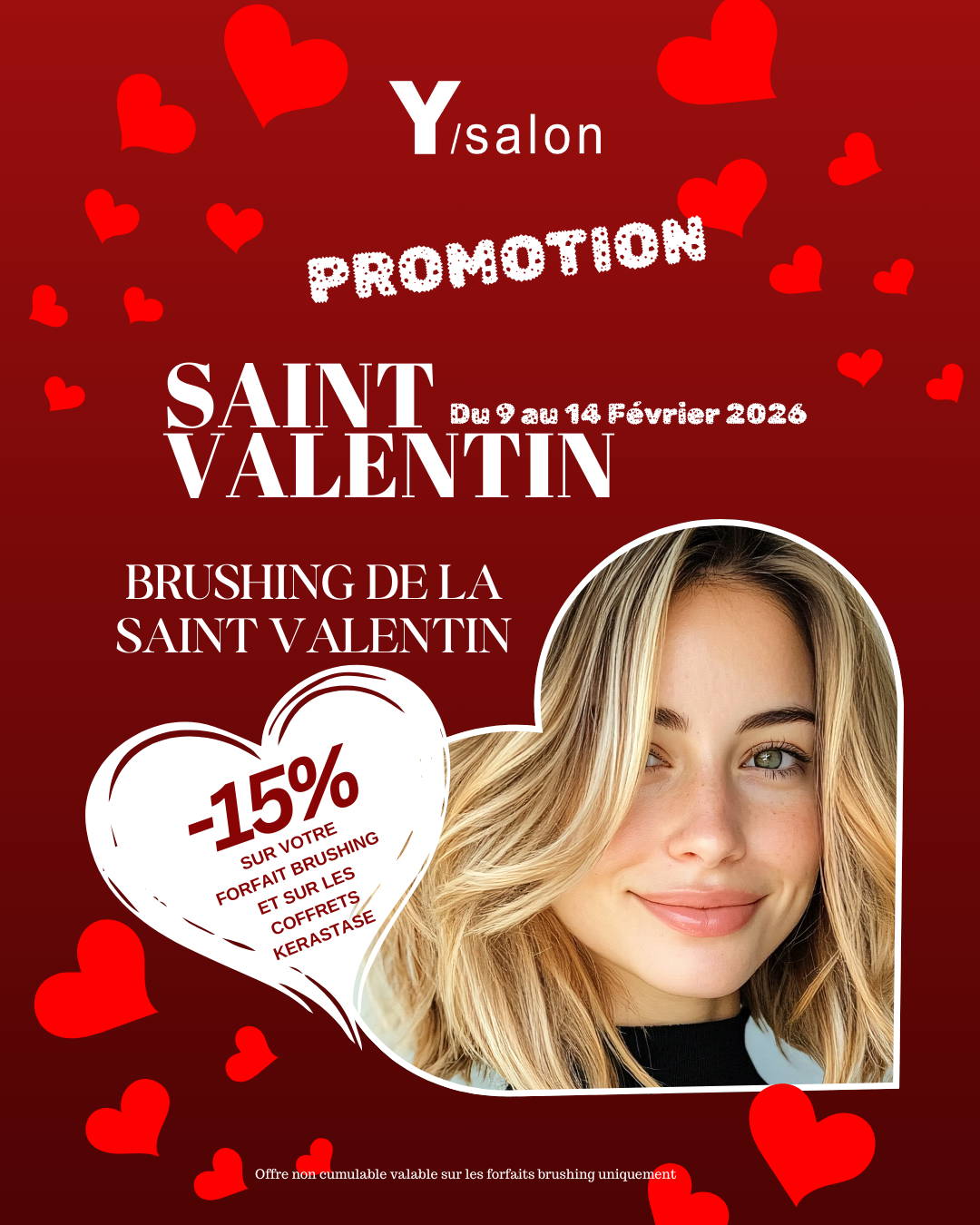saint valentin coiffure Paris 4ème brushing