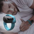 SleepU wrist sleep oxygen monitor worn overnight in bed for tracking oxygen levels and pulse rate