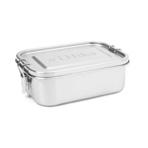 Stainless Steel DIVIDED FOOD CONTAINER with 4 - Compartments - 1400ml