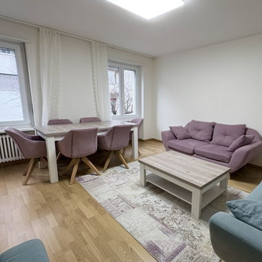 Exklusives Sofa- & Stühle-Set in Pink & Türkis