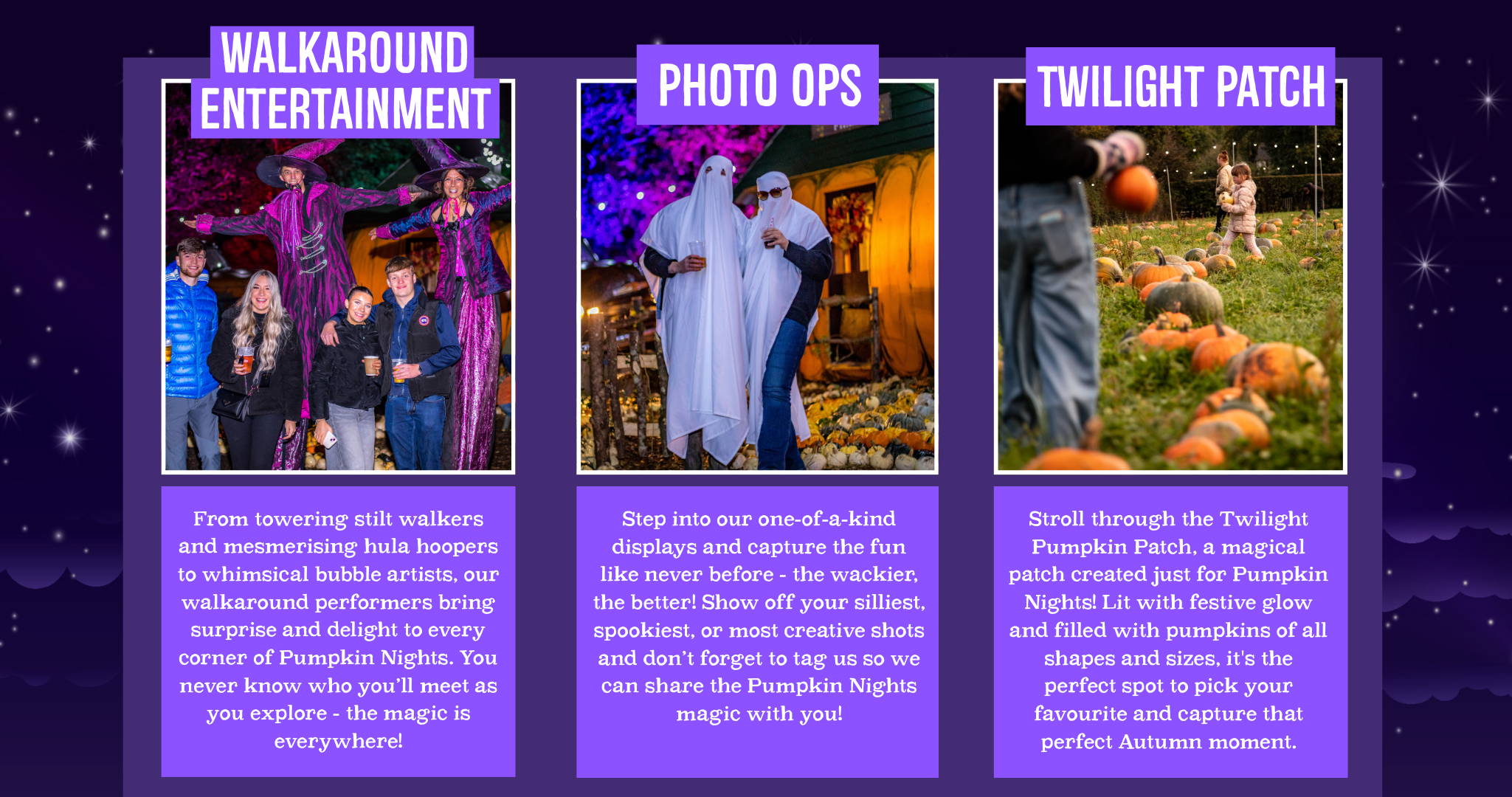 Experience Pumpkin Nights at Strawberry Fields, Lifton – glowing twilight pumpkin patch, live music, entertainment & fire show. A magical autumn evening in Devon!