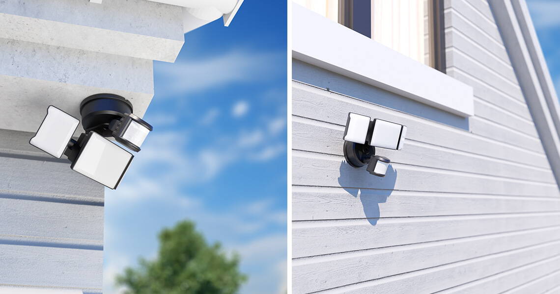 Olafus 55W Exterior LED Outdoor Lights Installation