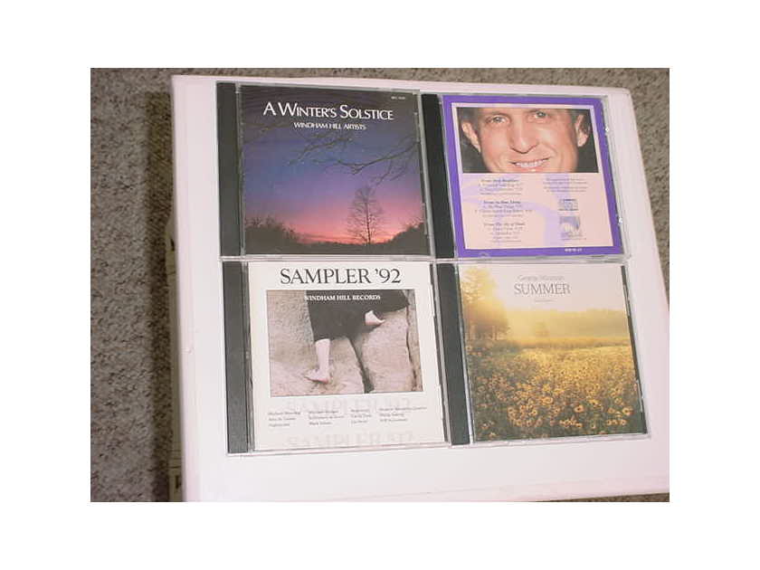 Windham Hill jazz cd lot of 4 cd's - Sampler 92  A winters solstice Ray Lynch comp and George Winston summer solo piano