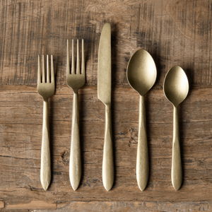 Murray Five Piece Place Setting in Gold