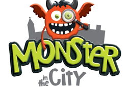 logo monster in the city
