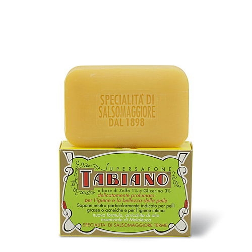 Super Sapone Tabiano Historische Schwefel Seife mit Bio Schwefel