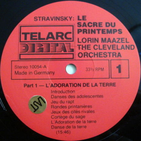 ★Audiophile★ Telarc / MAAZEL, - Stravinsky The Rite of ...