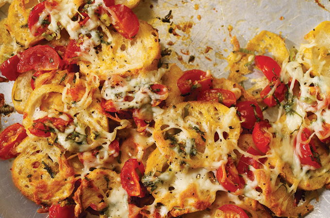 Baguette de style nachos à l'italienne