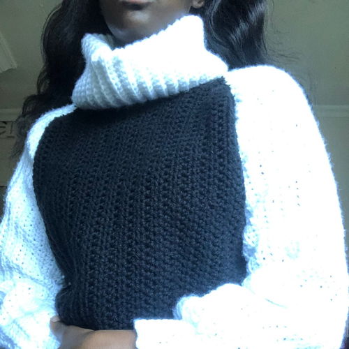 Mock Neck Sweater, Puff Sleeve Crochet Sweater, pattern