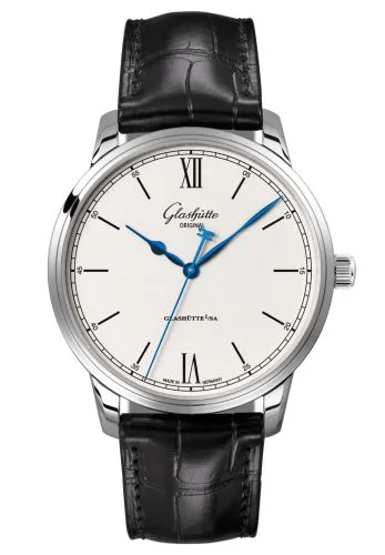 Senator Excellence Stainless Steel / Silver / Alligator / Folding