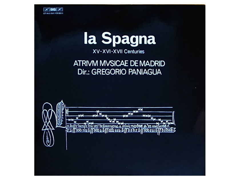 Gregorio Paniagua - Atrium Musicae De Madrid - La Spagna Music From The XV, XVI, XVII Centuries TAS List 2LPs SEALED