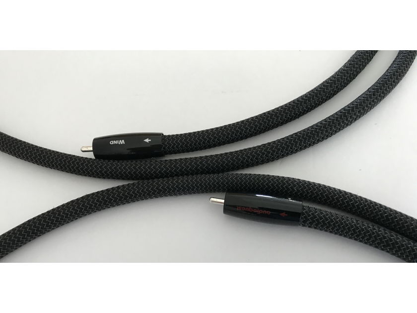 AudioQuest Wind 1.5 meter run of interconnect terminated with Rca